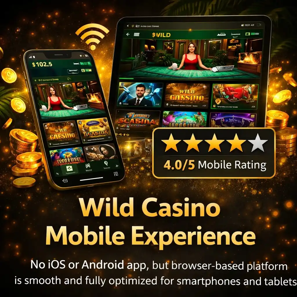 wild casino review: mobile experience